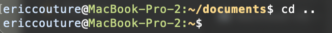 an image of a terminal window displaying the response to a cd .. command